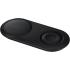 Samsung Wireless Charger DUO Pad, up to 25W with Fast Charge 2.0 Qi compatible, Charge wearable devices like Phones & buds & smart watch, 2 devices at once - Black